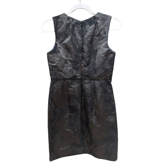 NWT LOFT Ann Taylor Women's Gray Watercolor Sleeveless Sheath Dress Size 4P NEW - Picture 2 of 13